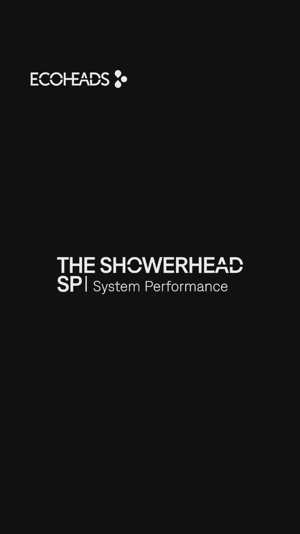ECOHEADS Showerhead SP captioned product demonstration